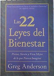 Las 22 leyes del bienestar | 72288 | Anderson, Greg