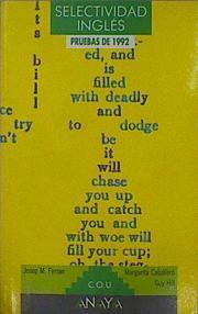 Selectividad inglés. Pruebas 1992 | 150800 | Ferran i Salvadó, Josep M.