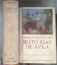 Obras Completas del Beato Juan de Avila Tomo I y II (Obra completa) | 75208 | Avila, Juan de