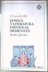Lengua y literatura Españolas medievales | 187183 | González Ollé, Fernando