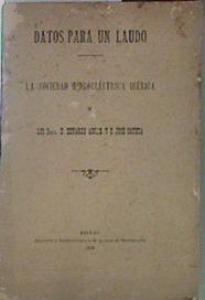 Datos para un Laudo La Sociedad Hidroeléctrica Iberica y los Sres Eduardo Aznar y D Jose de Orueta | 153707 | Jose de Echevarria