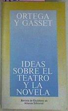 Ideas Sobre El Teatro Y La Novela | 10139 | Ortega Y Gasset Jose