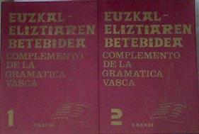 Euzkal - Eliztiaren Betebidea Complemento de la Gramática Vasca. Guía 1 y 2 | 171628 | Urrestarazu Landazábal, Antonio (Umandi)