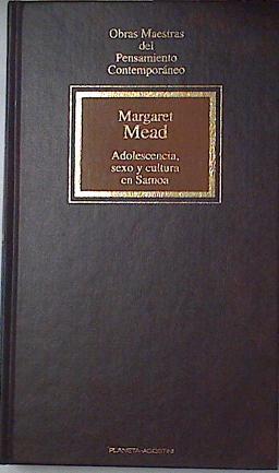 Adolescencia sexo y cultura en Samoa | 72857 | Mead, Margaret