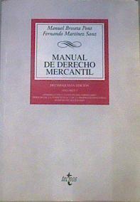 Manual de derecho mercantil I : introducción y estatuto del empresario, derecho de la competencia y | 167650 | Martínez Sanz, Fernando/Broseta Pont, Manuel (1932-1992)