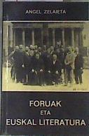 Foruak eta Euskal Literatura | 170287 | Zelaieta, Angel
