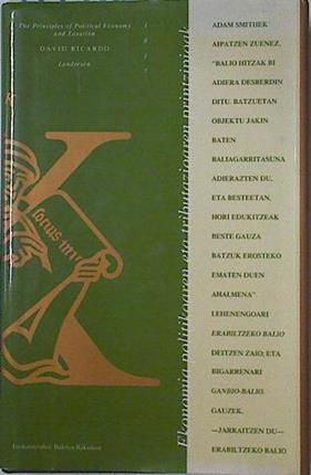 Ekonomia politikoaren eta tributazioaren printzipioak | 111720 | Ricardo, David