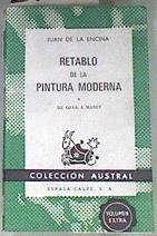 Retablo de la pintura moderna de Goya a Manet | 170888 | Encina, Juan de la