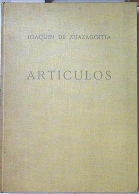 Artículos | 60071 | Zuazagoitia Joaquín De