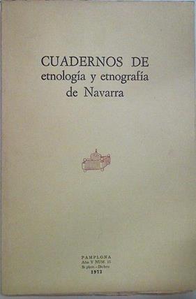 Cuadernos de etnología y etnografía de Navarra Nº 15 | 128579 | V.A.