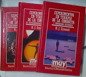 Experimentos En Terapia De La Conducta I Inhibición Recíproca II Métodos De Condicion | 68235 | Eysenck H J
