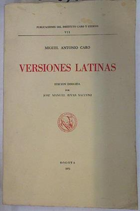 Versiones latinas | 129675 | Caro, MIguel Antonio