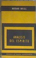 Análisis del espíritu | 171857 | Russell, Bertrand