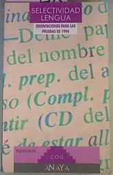 Selectividad Lengua Pruebas 1993 | 87627 | Marín, Juan María(Marín Lajusticia)