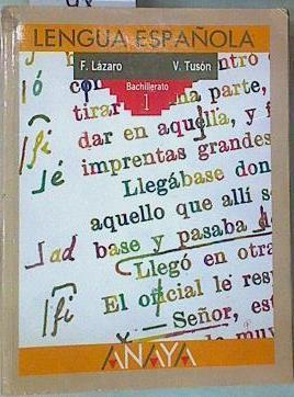 Lengua española 1 BUP | 82577 | Lázaro Carreter, Fernando/Vecente Tusón