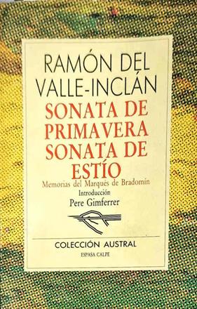 Sonata de primavera ; Sonata de estío | 187472 | Valle-Inclán, Ramón del