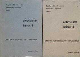 Catedra de Paleografia y Diplomatíca Abreviaturas latinas Tomo I y II (obra completa) | 143910 | Facultad de Filosofia y letras, Catedra de Paleografia y Diplomatíca