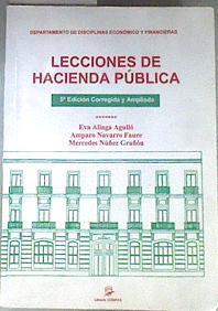 Lecciones de hacienda pública | 170099 | Aliaga Agulló, Eva/Navarro Fauré, Amparo/Núñez Grañón, Mercedes