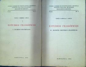 Estudios filosóficos 1 y 2 | 117930 | Carreras y Artau, Tomás