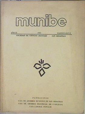 Munibe año 33 1981 Fascículos 1-2 | 150429 | VVAA