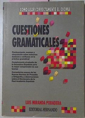 Cuestiones Gramaticales | 37482 | Miranda Podadera, Luis