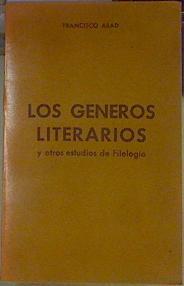 Los géneros literarios y otros estudios de filología | 154545 | Abad Nebot, Francisco