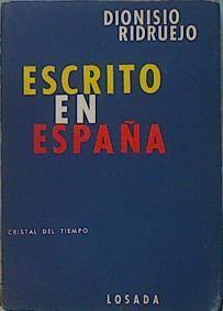Escrito en España | 140931 | Ridruejo, Dionisio