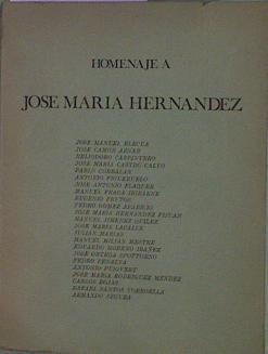 Homenaje A José María Hernández | 60335 | Blécua José Mª- Camón Aznar J