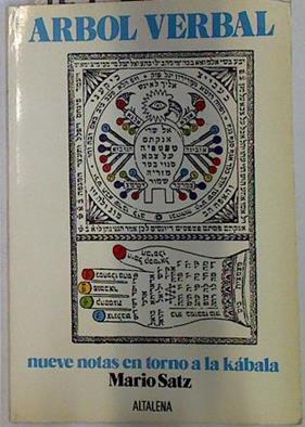 El Arbol verbal. Nueve notas en torno a la kábala. | 129361 | Satz, Mario