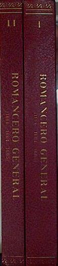 Romancero general (1600,1604,1605). 2 tomos | 145756 | Ángel González Palencia, edición, prólogo e Índice