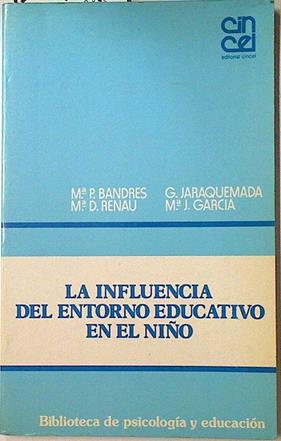 La influencia del entorno educativo en el niño | 128167 | Bandrés Ungría, María Pilar/Renau, Mª D./Jaraquemada, G./García, Mº. J.