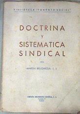 Doctrina y sistemática sindical | 176576 | Martín Brugarola, S.I.