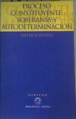 Proceso constituyente, soberanía y autodeterminación | 167292 | Ruipérez Alamillo, Javier