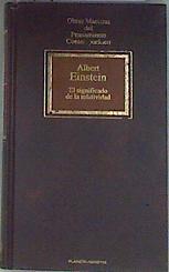 El significado de la relatividad | 171575 | Einstein, Albert