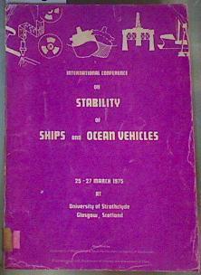 International conference on stability of ships and ocean vehicles | 163266 | Varios