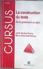 La construction du texte - De la grammaire au style | 173944 | Pelliza, Marie-Antoinette/Gardes Tamine, Joëlle