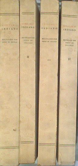 CEDULARIO INDIANO. I, II, III y IV. Completo | 181231 | Estudio e índices de Alfonso García Gallo, Recopilado por Diego de Encinas