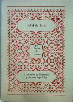 Señal de Italia | 147148 | Lorenzo Morales, Pedro de