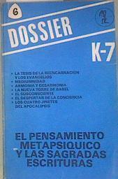 Dossier K-7: el pensamiento metapsiquico y las sagradas escrituras cuaderno 6 | 172450 | Kenyon, Sherrilyn