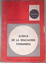 Acerca de la educación comunista | 179318 | N. Krupskaia