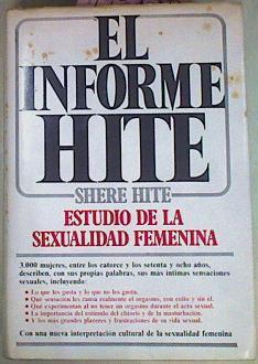 El Informe Hite. estudio de la sexualidad femenina | 18745 | Hite Shere