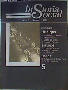 Historia Social. Núm 5. Otorño 1989 | 161278 | Javier Paniagua/José A. Piqueras