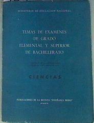 Temas De Examenes De Grado Elemental y Superior de Bachillerato | 159440 | Dacio Rodriguez Lesmes