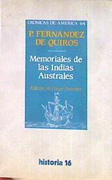 Memorias de las Indias Australes | 184159 | Fernández de Quirós, Pedro