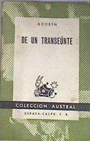 De un transeúnte | 169221 | Azorin