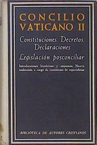 Concilio Vaticano II, Constituciones, Decretos, Declaraciones Legislacion Posconcil | 60482 | Casimiro Morcillo Gonzalez ( Prologo)