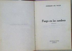 Fuego En Las Cumbres | 58184 | Del Valle Conrado