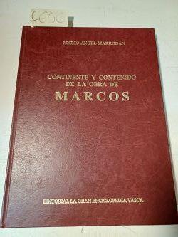 Continente y contenido de la obra de Marcos | 100650 | Marrodan, Mario Angel