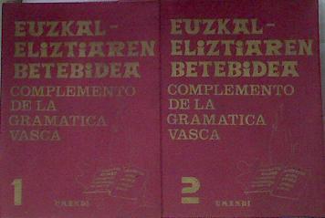 Euzkal - Eliztiaren Betebidea Complemento de la Gramática Vasca. Guía 1 y 2 | 171628 | Urrestarazu Landazábal, Antonio (Umandi)