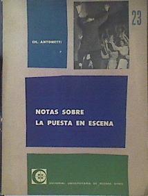 Notas sobre la puesta en escena destinadas a los actores noveles | 119946 | Antonetti, Charles